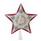 Kurt Adler 13.5-Inch Red, Green and White Mistletoe Star Tree Topper